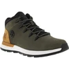 Image de Timberland - Bottines Timberland En Cuir Nubuck Vertes Et à Lacets Ronds - Vertes 41,5