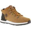 Image de Timberland - Baskets Montantes Timberland Sprint Trekker En Cuir Nubuck Miel Et à Lacets Ronds Tressés - Miel 43