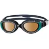 Image de Lunettes de natation Zoggs Predator Flex Polarized Ultra Regular Fit gris foncé vert avec verres polarisés marron