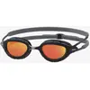 Image de Lunettes de natation Zoggs Predator Titanium noir gris avec verres à effet miroir orange - S