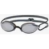 Image de Lunettes de natation Zoggs Fusion Air Titanium noir avec verres à effet miroir gris