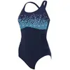 Image de Maillot de bain Zoggs Multiway One Piece bleu foncé bleu clair femme. - 34