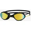 Image de Lunettes de natation Zoggs Tiger Titanium Couleur noir jaune avec verres miroir jaune - S