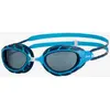 Image de Lunettes de natation Zoggs Predator bleu foncé avec verres transparents bleu junior