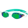 Image de Lunettes de natation Zoggs Fusion Air Titanium bleues avec verres miroir verts