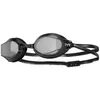 Image de Lunettes de natation TYR Blackops 140 EV Racing noires avec verres transparents.