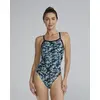 Image de Maillot de bain TYR Durafast Elite Diamondfit bleu pastel noir femme - 30