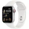 Image de Apple Watch SE GPS + Cellular (2022) (Silver Aluminium - Bracelet Sport White) - Cellular - 40 mm