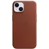 Image de Apple Coque en cuir avec MagSafe pour iPhone 14 - Terre de Sienne