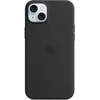 Image de Apple Coque en silicone avec MagSafe pour iPhone 15 Plus - Noir