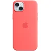 Image de Apple Coque en silicone avec MagSafe pour iPhone 15 Plus - Goyave