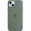 Image de Apple Coque en silicone avec MagSafe pour iPhone 15 Plus - Cyprès