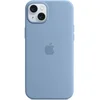 Image de Apple Coque en silicone avec MagSafe pour iPhone 15 Plus - Bleu d'hiver
