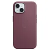 Image de Apple - Coque de protection pour téléphone portable - compatibilité avec MagSafe - microvolume, tissu fin - mûre blanche - pour iPhone 15 en occasion ou reconditionné