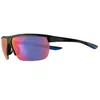 Image de Lunettes de soleil - NIKE - NIKETEMPESTSE - Couleur bleu foncé - Protection UV - Monture enveloppante