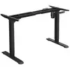 Image de Support de bureau électrique, cadre de table, hauteur réglable en continu, longueur réglable, en acier, noir