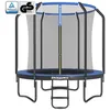 Image de Trampoline Ø 366 cm avec Filet de sécurité et échelle - Charge max. 150 kg - Noir vert - SONGMICS