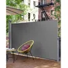 Image de Store latéral 350 x 180 cm (L x H) Brise-vue Paravent rétractable pour balcon terrasse et jardin Gris GSA185G01 SONGMICS