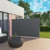 Image de Paravent rétractable - SONGMICS - 180 x 350 cm - Brise-vue protection vie privée - Gris anthracite GSA185G02