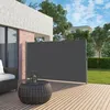 Image de Store latéral 350 x 200 cm (L x H) Brise-vue tissu polyester 220 g/m² Gris Anthracite SONGMICS