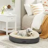 Image de FEANDREA Panier pour Chien Rond Lit Chat Donuts ø 60 cm Gris Foncé PGW060G02