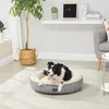 Image de FEANDREA Panier pour Chien Rond Lit Chat Donuts ø 70 cm Gris Clair PGW070G01