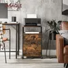 Image de Caisson de Bureau - VASAGLE - 2 Tiroirs Verrouillables - Style Industriel
