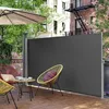 Image de SONGMICS Paravent extérieur rétractable 160 x 450 cm (H x L) Store Latéral Gris Anthracite GSA569G01