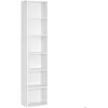 Image de VASAGLE Meuble Étagère à 6 Niveaux Meuble de Rangement Ouvert Étagère 24 x 40 x 1785 cm pour Salon Bureau Blanc Nuage