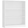 Image de Bibliothèque VASAGLE - Étagère 3 Niveaux - Meuble Rangement Blanc LBC106T14