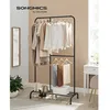 Image de Portant à Vêtements - SONGMICS - Charge 100 kg - Tringle Réglable - Étagère de Rangement - Noir HSR103B01