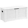Image de Coffre de Rangement Intérieur VASAGLE - Style Grange - 100 x 40 x 46 cm - Blanc