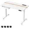 Image de VASAGLE Bureau Électrique Réglable en Hauteur Bureau Assis-Debout Surface 60 x 120 cm Réglable en Continu Fonction Mémoire de 4