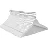 Image de SONGMICS Lot de 30 Cintres en Bois Massifavec Barre de Suspensionantiglisse blanc CRW031WT