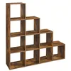 Image de ÃtagÃ¨re escalier, Meuble de rangement, 10 compartiments, BibliothÃ¨que, Marron rustique par SONGMICS en occasion ou reconditionné