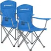 Image de SONGMICS Lot de 2 Chaises de Camping - Confortable - Structure Robuste - Charge Max de 150 kg - avec Porte-Bouteille - GCB08BU