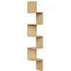 Image de Étagère Murale Flottante - VASAGLE - Zigzag - Rotin PVC - Chêne Beige