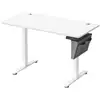 Image de Bureau électrique assis-debout, bureau réglable en hauteur, 60 x 120 x (72-120) cm, 4 hauteurs mémorisables, pochette de rangement, pour bureau, blanc nuage
