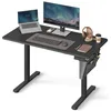 Image de Bureau Électrique Assis-Debout - SONGMICS - 60 x 120 cm - 4 hauteurs mémorisables - Noir dencre