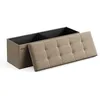 Image de Banc de Rangement 38 x 110 x 38 cm Charge jusquà 300 kg Marron Camel