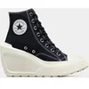 Image de Baskets femme Converse Chuck 70 Luxe Wedge Egret Noir 37 A06478C