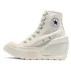 Image de Chaussures Converse Chuck 70 De Luxe Wedge pour Femme Noir - Marque Converse - Talon Compensé - Fermeture Lacets