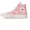 Image de Chaussures de toile Converse haute - CONVERSE - CHUCK 70 HI - Rose clair - Homme - Lacets - Plat