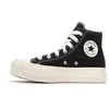 Image de Baskets Converse Chuck Taylor All Star Lift 3D Flowers - Noir - Textile - Lacets - Femme/Homme