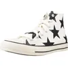 Image de Baskets - Converse - Chuck Taylor All Star Large Stars - Blanc - Textile - Lacets