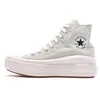 Image de Chaussures pour Femme - Converse - Chuck Taylor All Star Move - Gris - Lacets - Plat - Textile