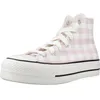 Image de Chaussure Converse Modèle Chuck Taylor All Star Platform Gingham - Coleur Rose