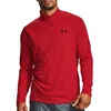 Image de Sweat 1/2 zip - UNDER ARMOUR - Tech 2.0 - Rouge - Col montant - Respirant
