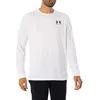 Image de T-Shirt à manches longues - UNDER ARMOUR - Logo Chest - 60% coton - Blanc - Coupe loose