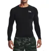 Image de Pull de sport - Under Armour - HG Armour Comp LS - Noir - Manches longues - Respirant